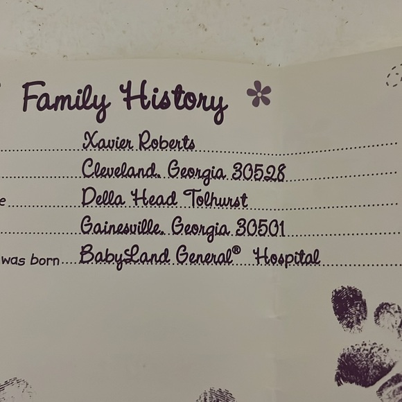 Cabbage Patch Kids Birth Certificate & Adoption Papers Nikki Mackena - Picture 7 of 7